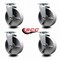 Service Caster 6'' Semi Steel Cast Iron Wheel Swivel Caster Set with Bronze Bearings, 4PK SCC-20S620-SSBZ-4 - alternate 3